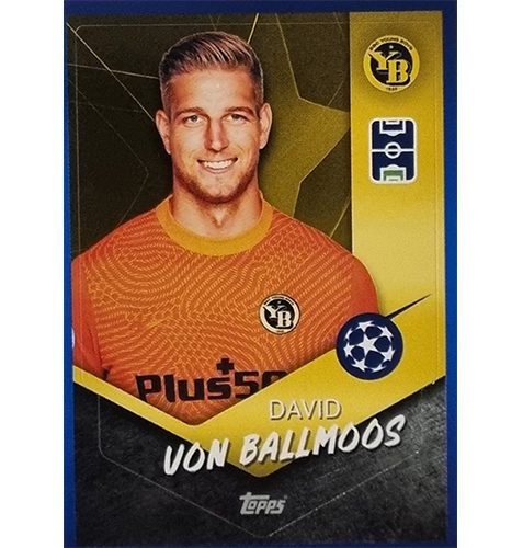 Topps Champions League Sticker 2021/2022 Nr 484 David Von Ballmoos