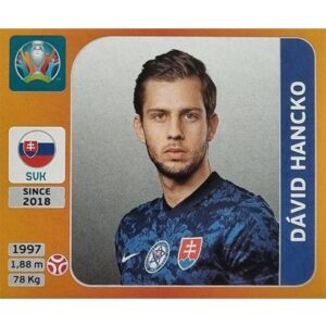 Panini EURO 2020 Sticker Nr 495 David Hancko