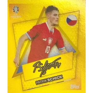 Topps UEFA EURO 2024 Sticker - CZE SP PATRICK SCHICK mit UNTERSCHRIFT