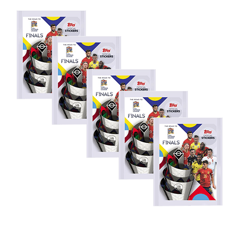 Topps UEFA Nations League 2022/23 Sticker -5x Stickertüten