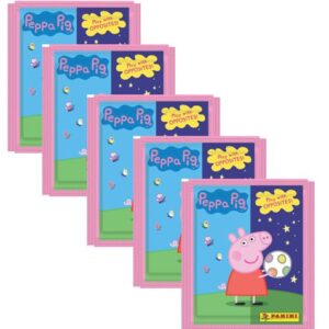 Panini Peppa Pig Spiele mit Gegensätzen Sticker - 5x Tüten