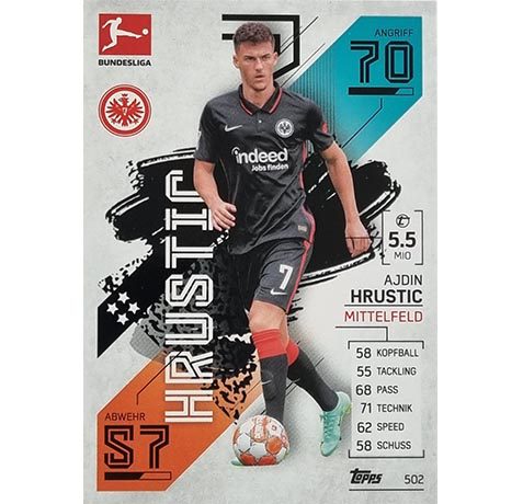 Topps Match Attax Extra 2021/22 Bundesliga - 502 Ajdin Hrustic