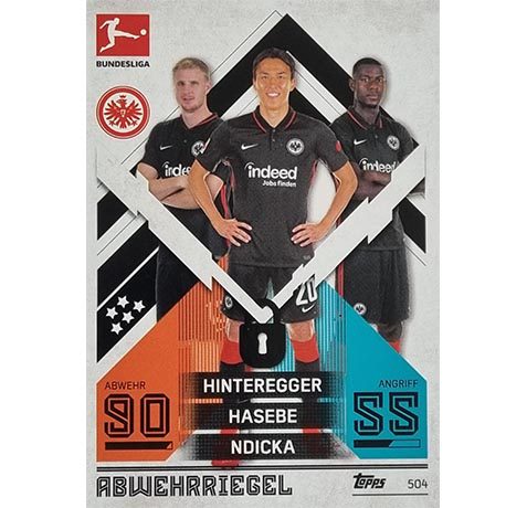 Topps Match Attax Extra 2021/22 Bundesliga - 504 Hinteregger Hasebe Ndicka