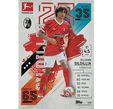 Topps Match Attax Extra 2021/22 Bundesliga - 510 Kiliann Sildillia