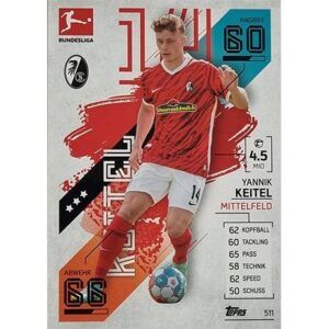 Topps Match Attax Extra 2021/22 Bundesliga Nr - 511 Yannik Keitel