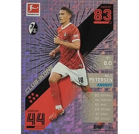 Topps Match Attax Extra 2021/22 Bundesliga - 514 Nils Petersen Club-Ikone