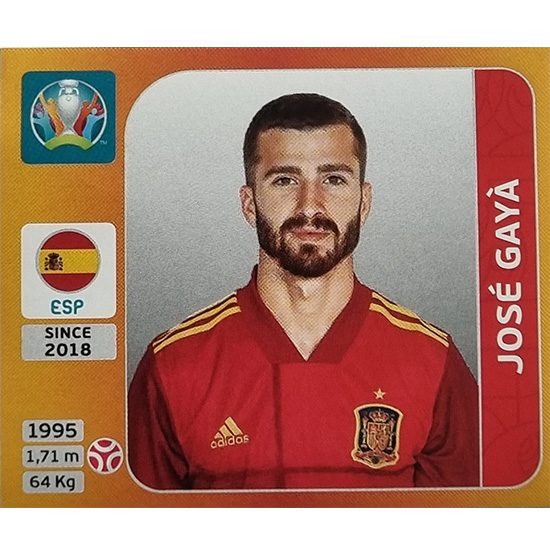 Panini EURO 2020 Sticker Nr 517 Jose Gaya