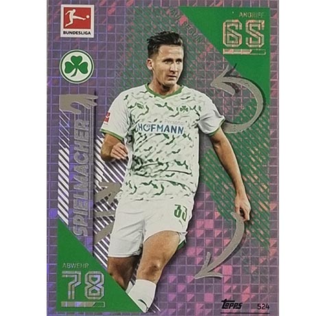 Topps Match Attax Extra 2021/22 Bundesliga Nr - 524 Paul Seguin Spielmacher