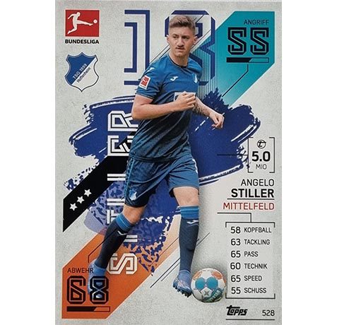 Topps Match Attax Extra 2021/22 Bundesliga Nr - 528 Angelo Stiller