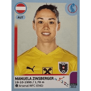 Panini Frauen EM 2022 Sticker - Nr 053 Manuela Zinsberger