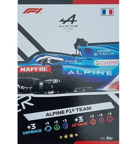 Turbo Attax 2021 Nr 053 Alpine F1