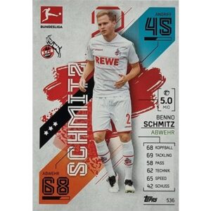 Topps Match Attax Extra 2021/22 Bundesliga Nr - 536 Benno Schmitz