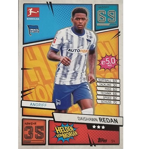 Topps Match Attax Bundesliga 2021/22 Nr 054 Daishawn Redan