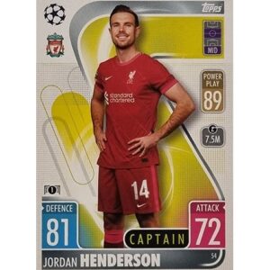 Topps Champions League 2021/2022 Nr 054 Jordan Henderson