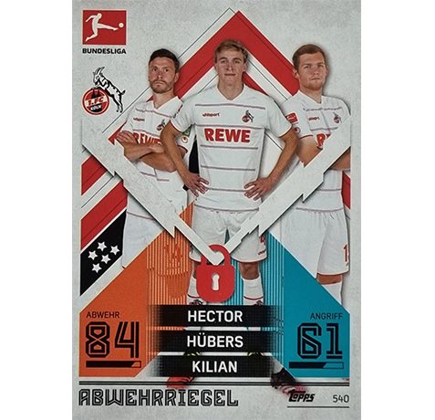 Topps Match Attax Extra 2021/22 Bundesliga Nr - 540 Hector Hübers Kilian