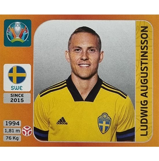 Panini EURO 2020 Sticker Nr 548 Ludwig Augustinsson