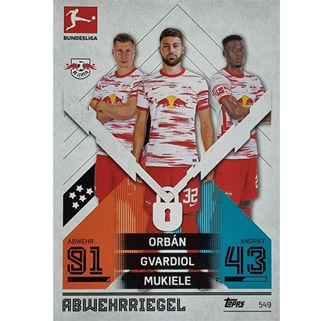 Topps Match Attax Extra 2021/22 Bundesliga Nr - 549 Orban Gvardiol Mukiele