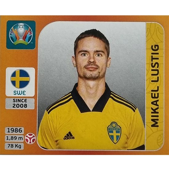 Panini EURO 2020 Sticker Nr 554 Mikael Lustig