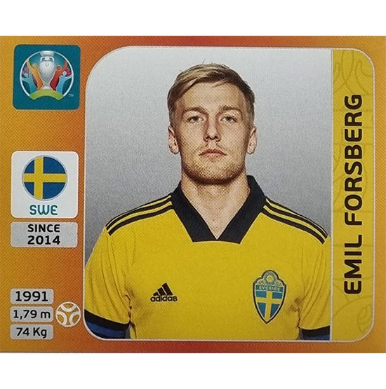 Panini EURO 2020 Sticker Nr 558 Emil Forsberg