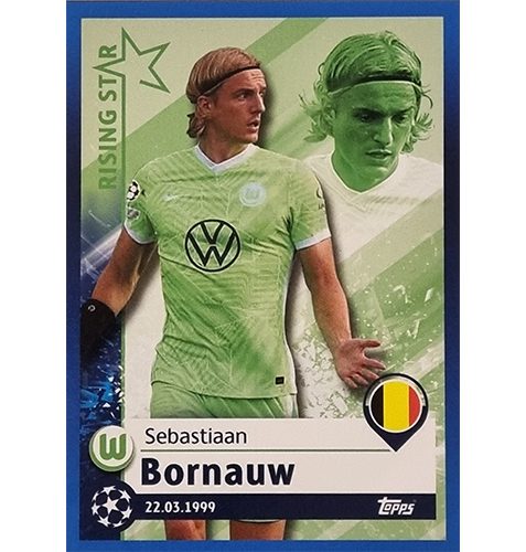 Topps Champions League Sticker 2021/2022 Nr 559 Sebastiaan Bornauw