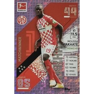 Topps Match Attax Extra 2021/22 Bundesliga Nr - 570 Moussa Niakhate Matchwinner