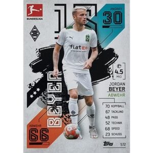 Topps Match Attax Extra 2021/22 Bundesliga Nr - 572 Jordan Beyer