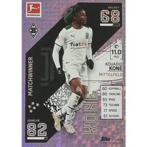 Topps Match Attax Extra 2021/22 Bundesliga Nr - 579 Kouadiq Kone Matchwinner