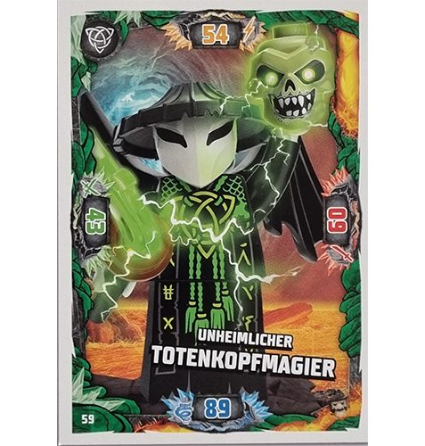 Lego Ninjago Serie 6 NEXT LEVEL Trading Cards Nr 059 Unheimlicher Totenkopfmagier