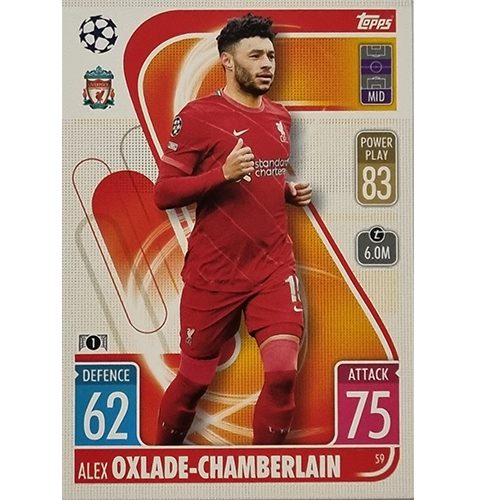 Topps Champions League 2021/2022 Nr 059 Alex Oxlade Chamberlain