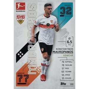 Topps Match Attax Extra 2021/22 Bundesliga Nr - 590 Konstantinos Mavropanos