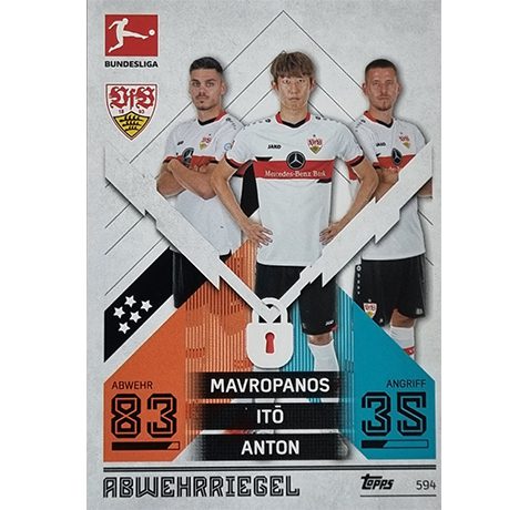 Topps Match Attax Extra 2021/22 Bundesliga Nr - 594 Mavropanos Ito Anton