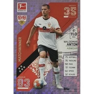 Topps Match Attax Extra 2021/22 Bundesliga Nr - 597 Waldemar Anton Matchwinner