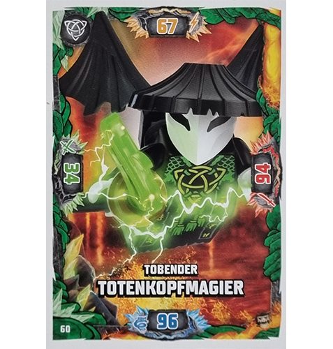 Lego Ninjago Serie 6 NEXT LEVEL Trading Cards Nr 060 Tobender Totenkopfmagier