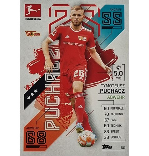 Topps Match Attax Bundesliga 2021/22 Nr 060 Tymoteusz Puchacz