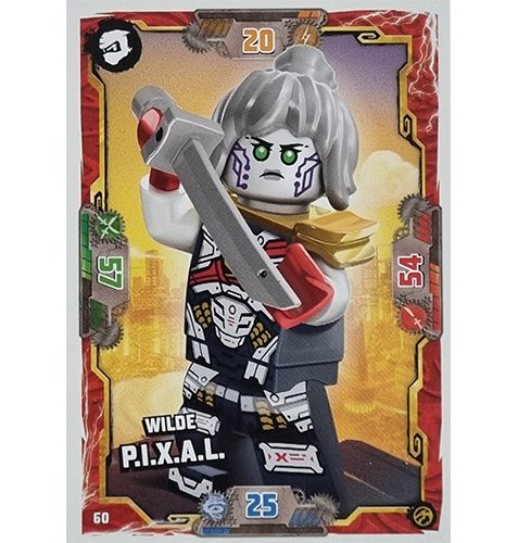 Lego Ninjago Serie 7 Trading Cards Geheimnisse der Tiefe - Nr 060 Wilde P.I.X.A.L.