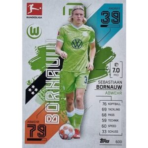 Topps Match Attax Extra 2021/22 Bundesliga Nr - 600 Sebatiaan Bornauw