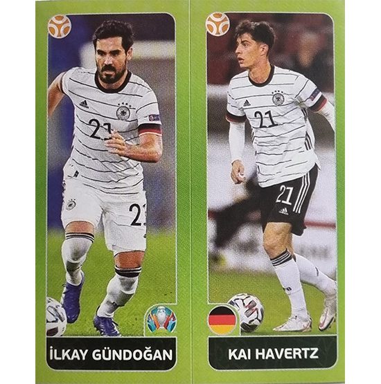 Panini EURO 2020 Sticker Nr 601 Gündogan Havertz