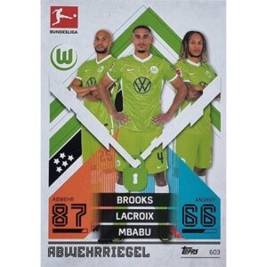 Topps Match Attax Extra 2021/22 Bundesliga Nr - 603 Brooks Lacroix Mbabu