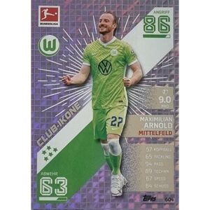 Topps Match Attax Extra 2021/22 Bundesliga Nr - 604 Maximilian Arnold Club Ikone