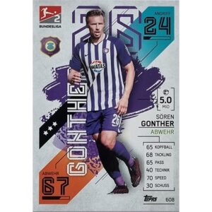 Topps Match Attax Extra 2021/22 Bundesliga Nr - 608 Sören Gonther