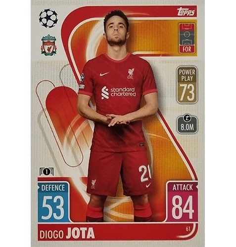 Topps Champions League 2021/2022 Nr 061 Diogo Jota