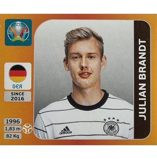 Panini EURO 2020 Sticker Nr 613 Julian Brandt