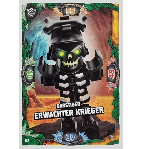 Lego Ninjago Serie 6 NEXT LEVEL Trading Cards Nr 062 Garstiger Erwachter Krieger