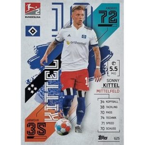 Topps Match Attax Extra 2021/22 Bundesliga Nr - 625 Sonny Kittel