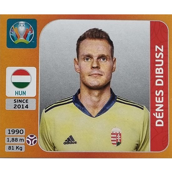 Panini EURO 2020 Sticker Nr 627 Denes Dibusz