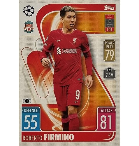 Topps Champions League 2021/2022 Nr 063 Roberto Firmino