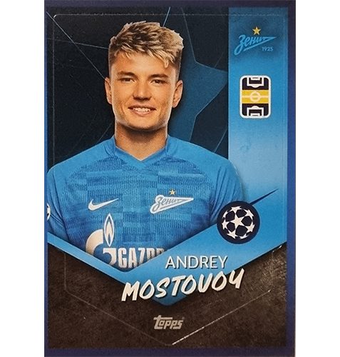 Topps Champions League Sticker 2021/2022 Nr 620 Andrey Mostovoy