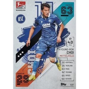 Topps Match Attax Extra 2021/22 Bundesliga Nr - 637 Kyoung-Rok Choi