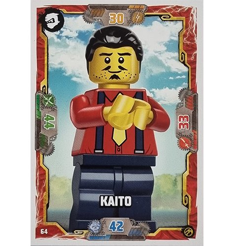 Lego Ninjago Serie 7 Trading Cards Geheimnisse der Tiefe - Nr 064 Kaito