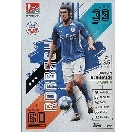 Topps Match Attax Extra 2021/22 Bundesliga Nr - 653 Damian Roßbach